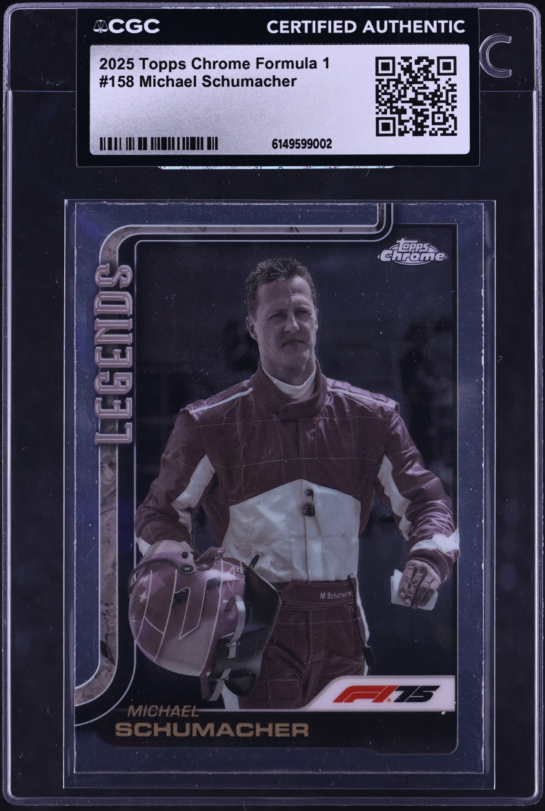 2025 Topps Chrome Formula 1 F1 Michael Schumacher #158 CGC AUTH