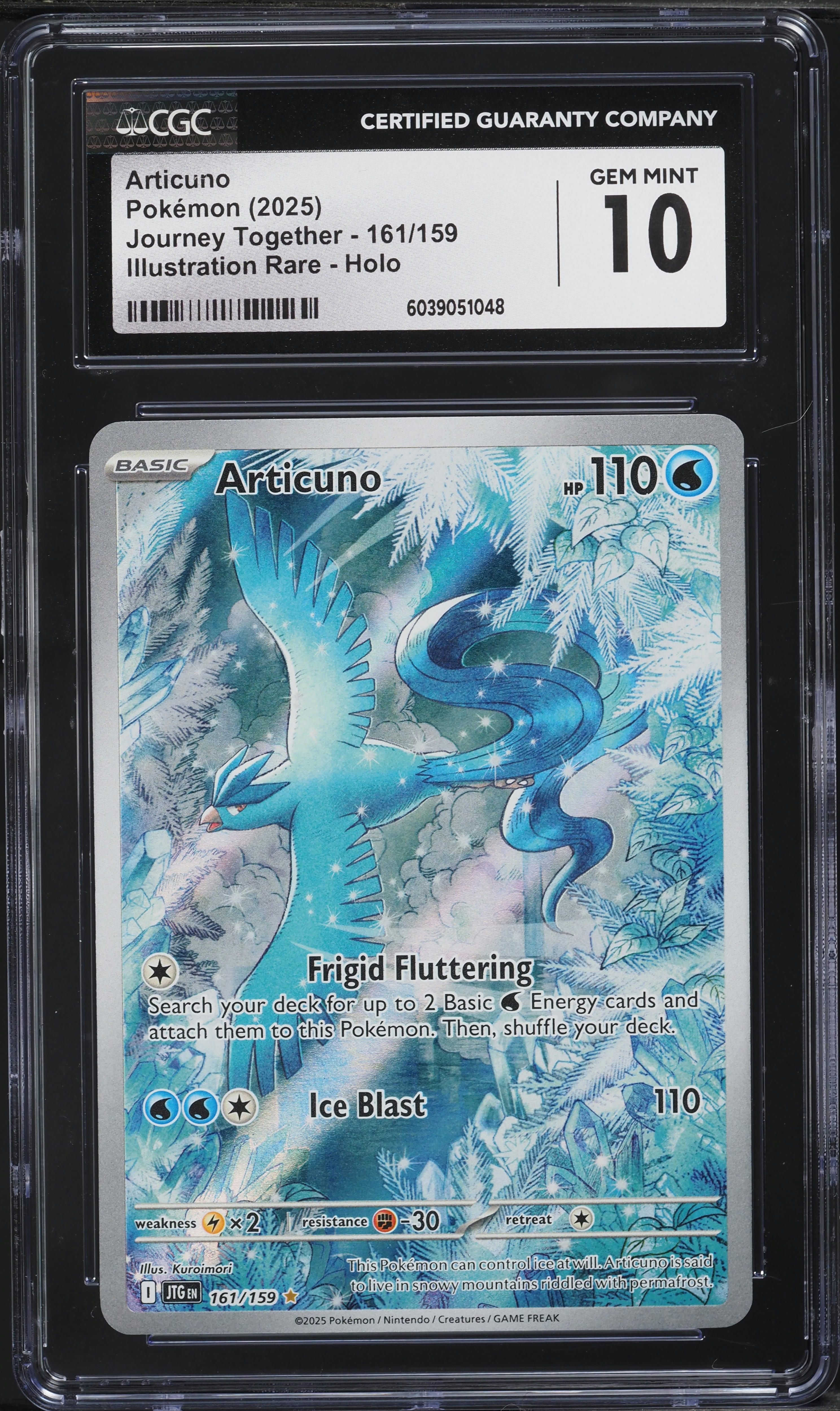 2025 Pokemon Scarlet & Violet Journey Together IR Articuno #161 CGC 10 GEM MINT
