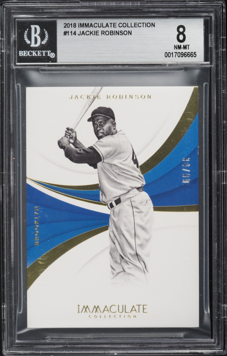 2018 Immaculate Collection Jackie Robinson /99 #114 BGS 8 NM-MT