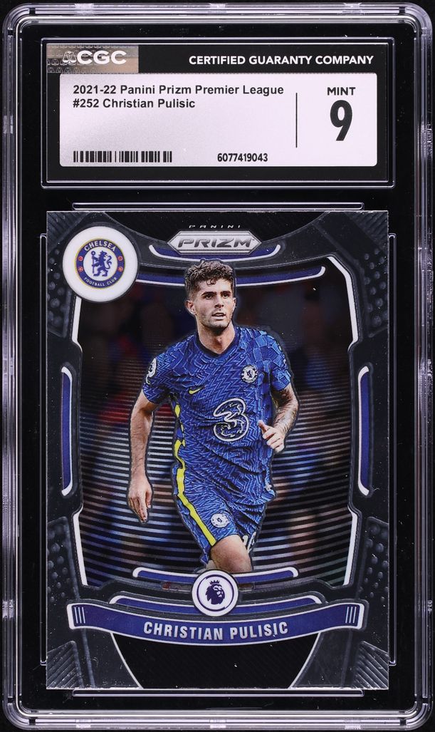 2021 Panini Prizm Premier League Christian Pulisic #252 CGC 9 MINT