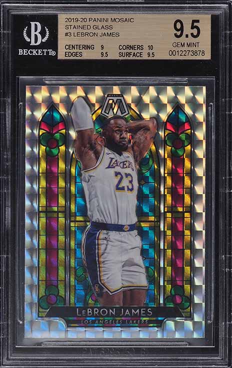 2019 Panini Prizm Silver LeBron James #129 BGS 9.5 GEM MINT on