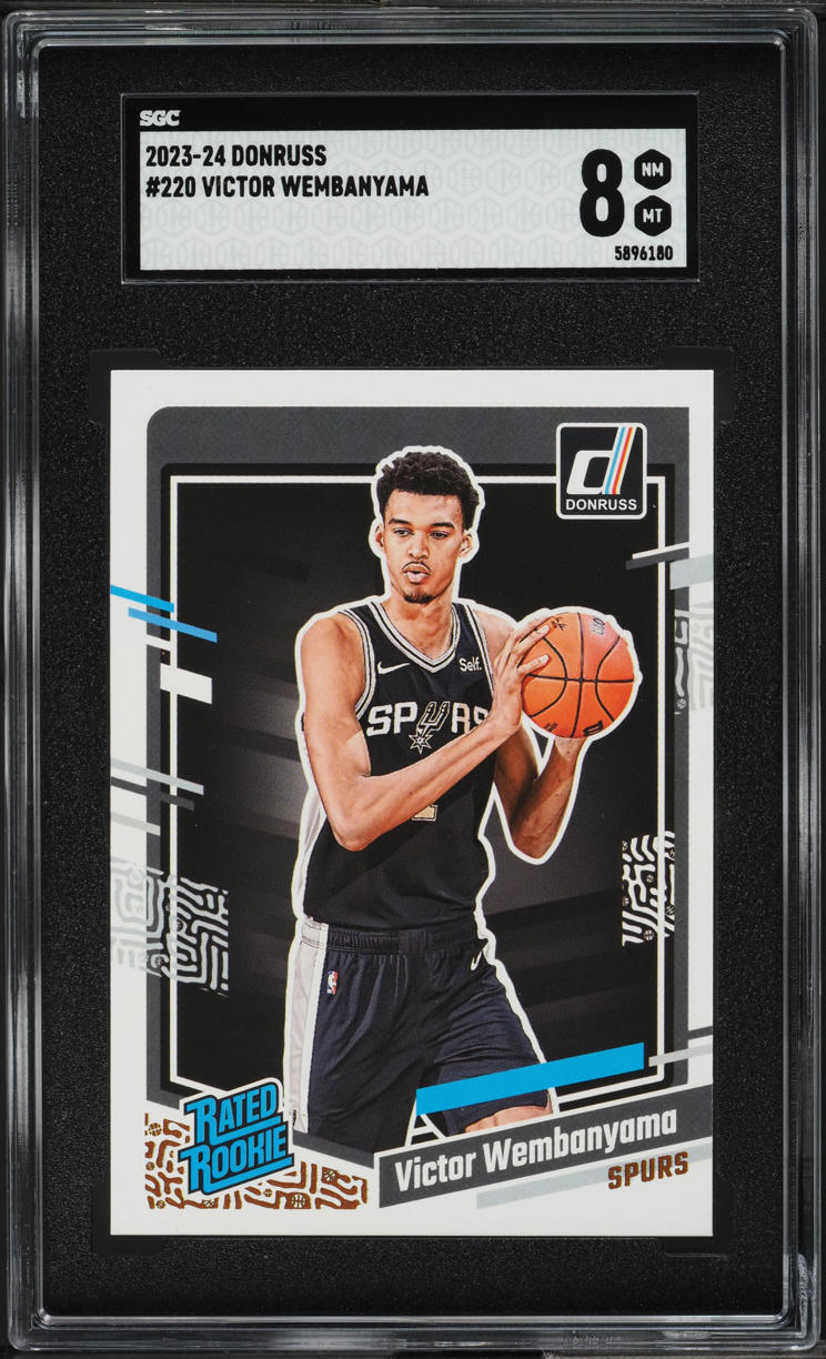 2023 Donruss Basketball Victor Wembanyama ROOKIE #220 SGC 8 NM-MT