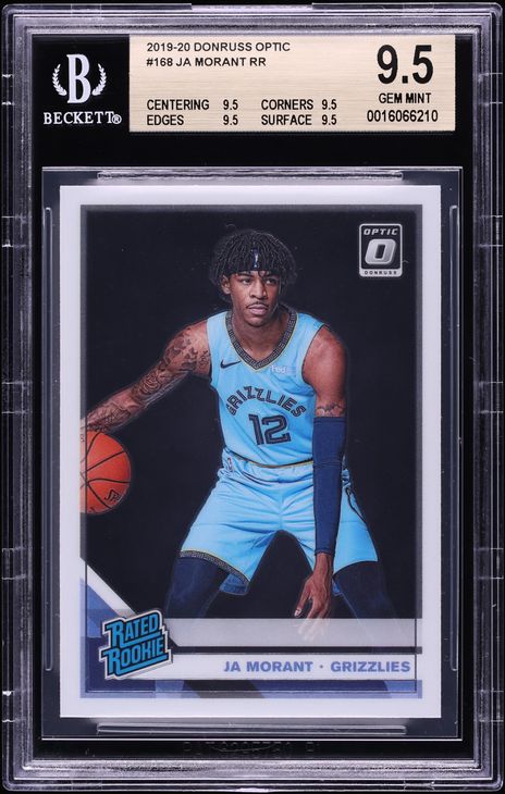 2019 Donruss Optic Ja Morant ROOKIE #168 BGS 9.5 GEM MINT