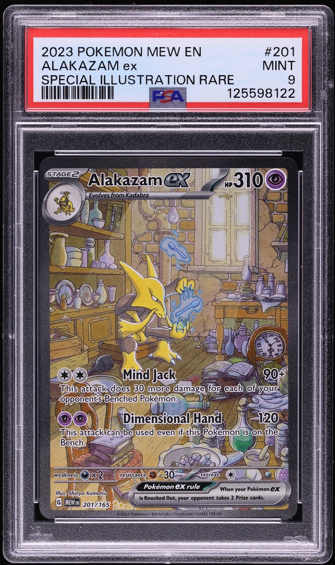 2023 Pokemon Scarlet & Violet 151 SIR Alakazam ex #201 PSA 9 MINT