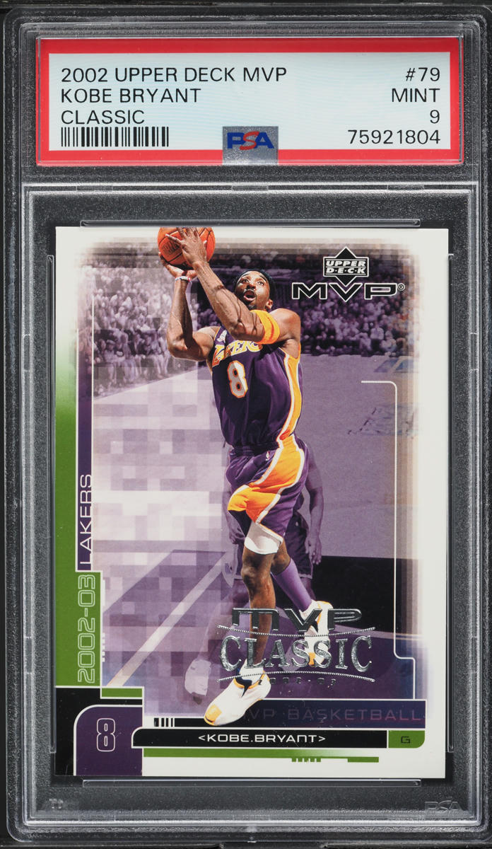 2002 Upper Deck MVP Classic Kobe Bryant #79 PSA 9 MINT