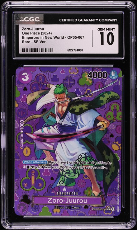 2024 One Piece Japanese Emperors In The New World Alt Art Zoro