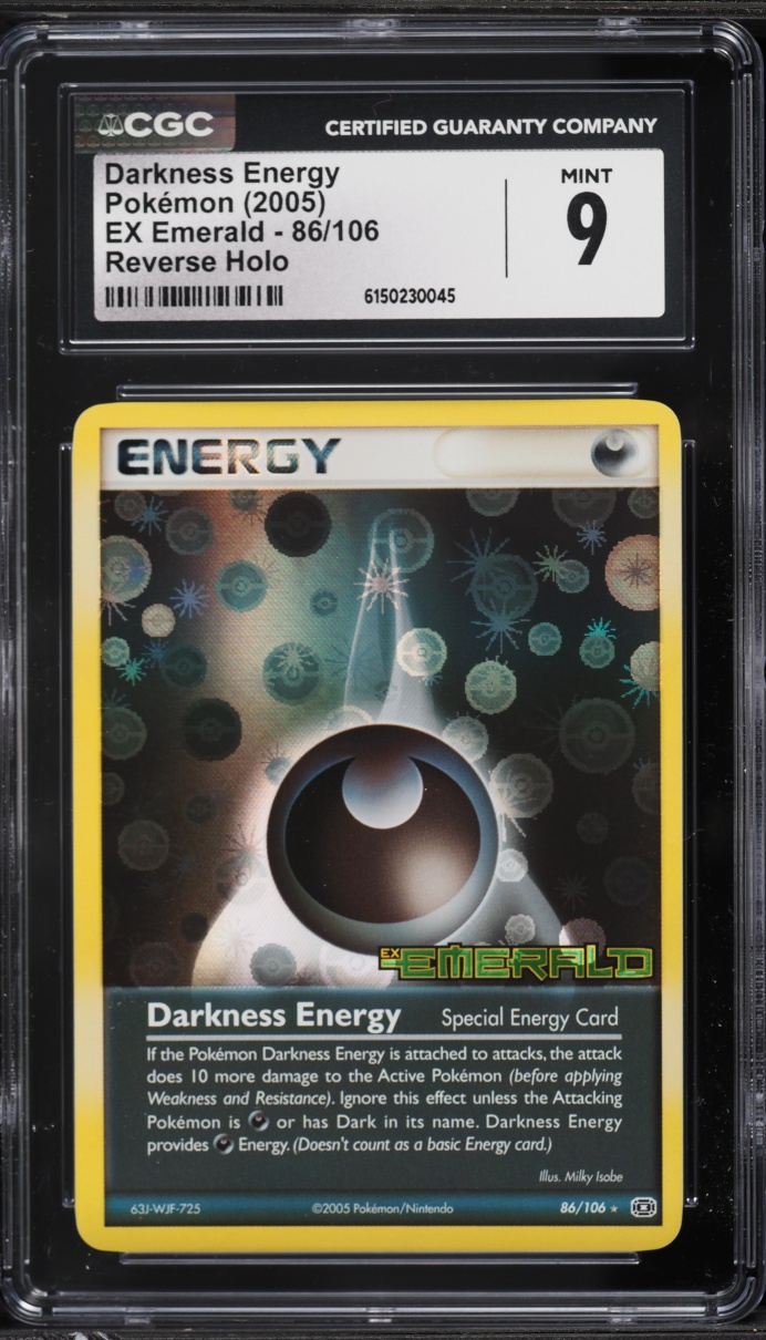 2005 Pokemon EX Emerald Reverse Holo Darkness Energy #86 CGC 9 MINT