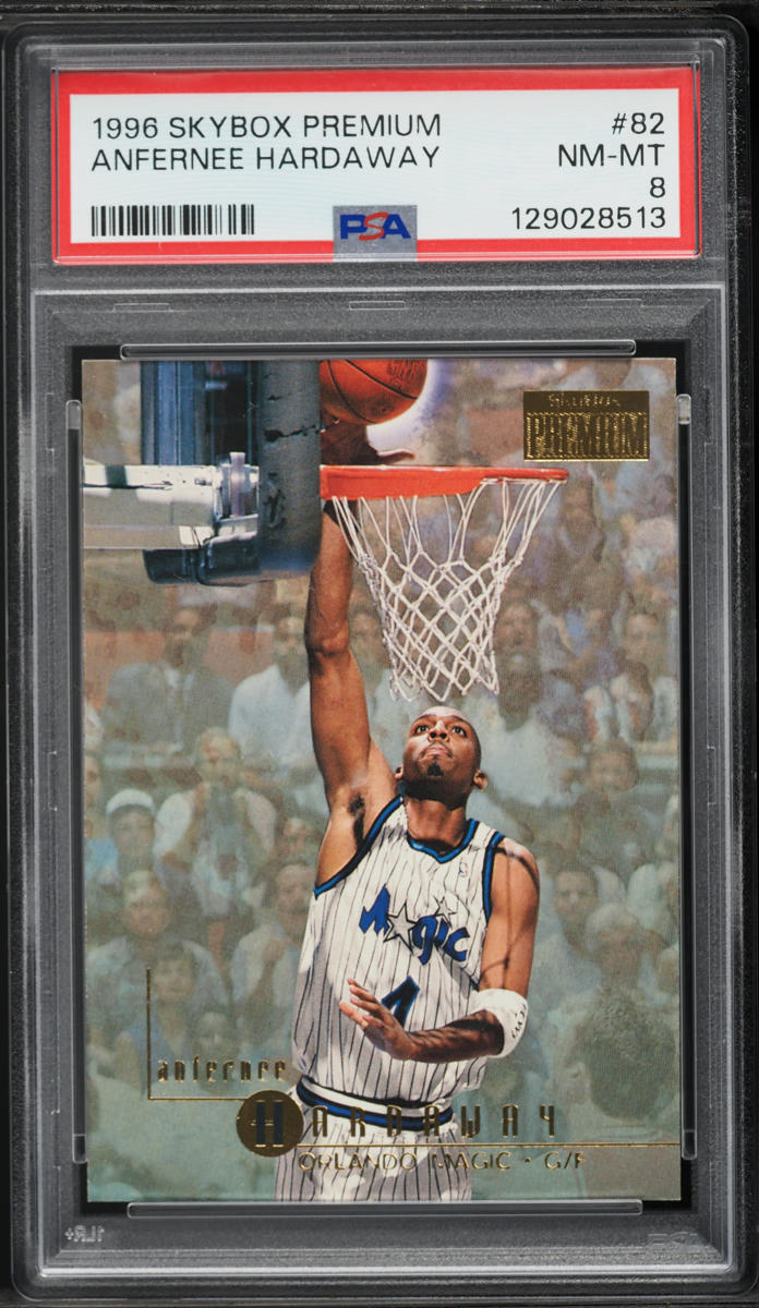 1996 Skybox Premium Anfernee Hardaway #82 PSA 8 NM-MT