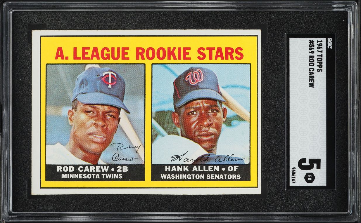 1967 Topps Rod Carew ROOKIE #569 SGC 5 EX