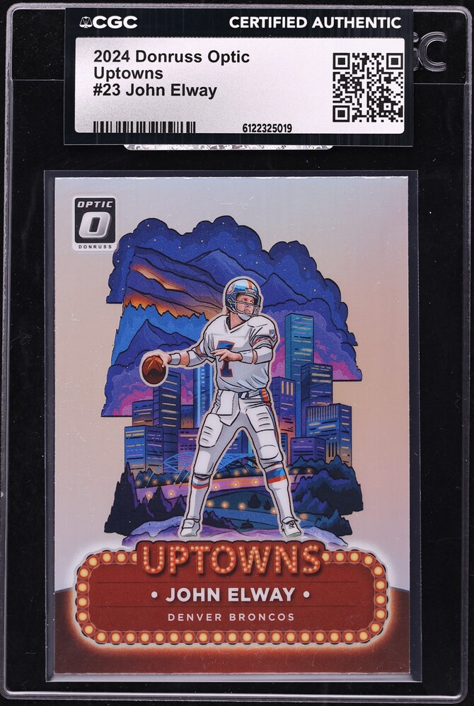 2024 Donruss Optic Uptowns John Elway #23 CGC AUTH