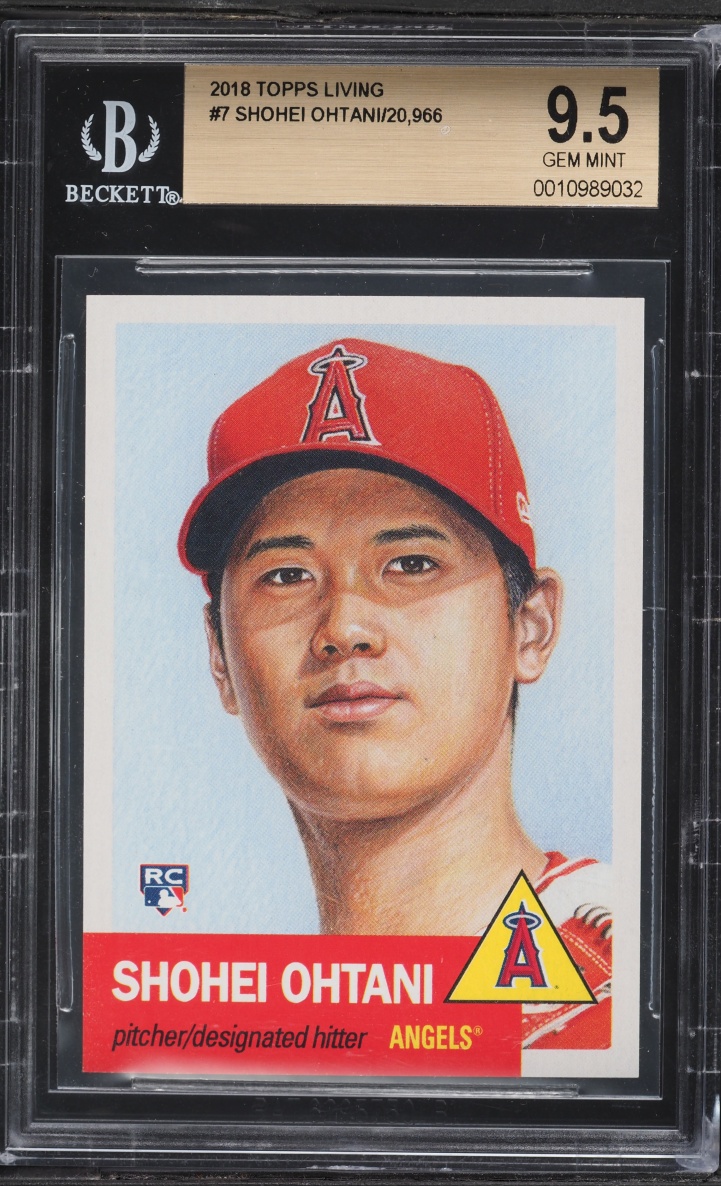 2018 Topps Living Shohei Ohtani ROOKIE #7 BGS 9.5 GEM MINT