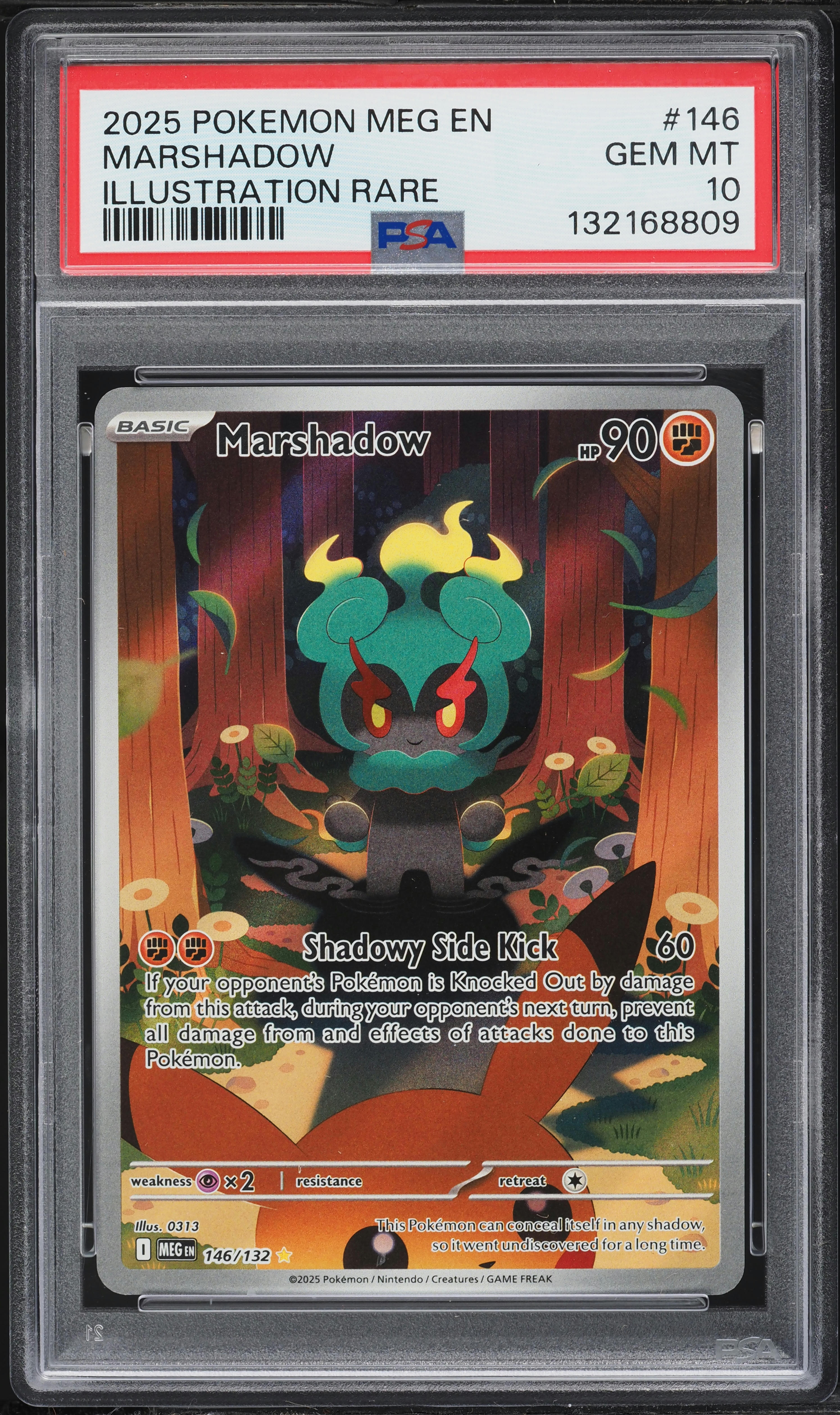 2025 Pokemon Mega Evolution IR Marshadow #146 PSA 10 GEM MINT