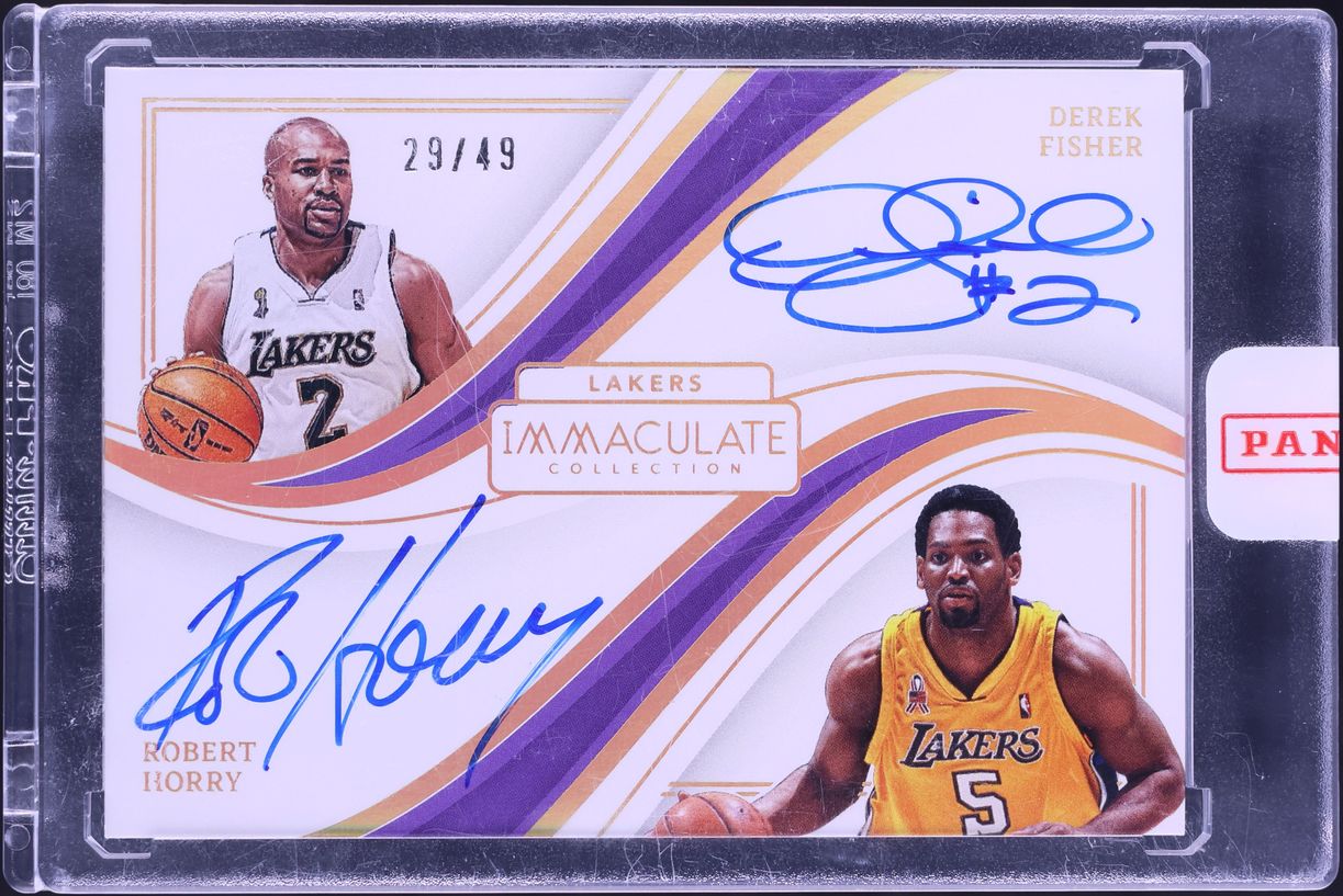 2022 Immaculate Collection Dual Robert Horry Derek Fisher AUTO /49 #DA-DER