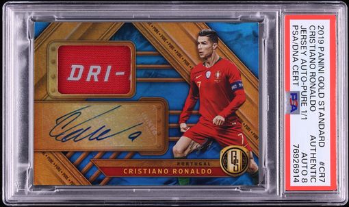 2018 Panini Kaboom! Gold Cristiano Ronaldo /10 #CR PSA 10 GEM MINT