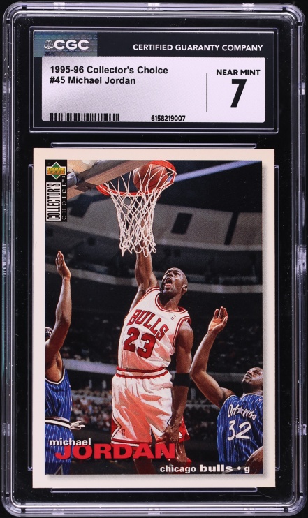 1995 Collector's Choice Basketball Michael Jordan #45 CGC 7 NRMT