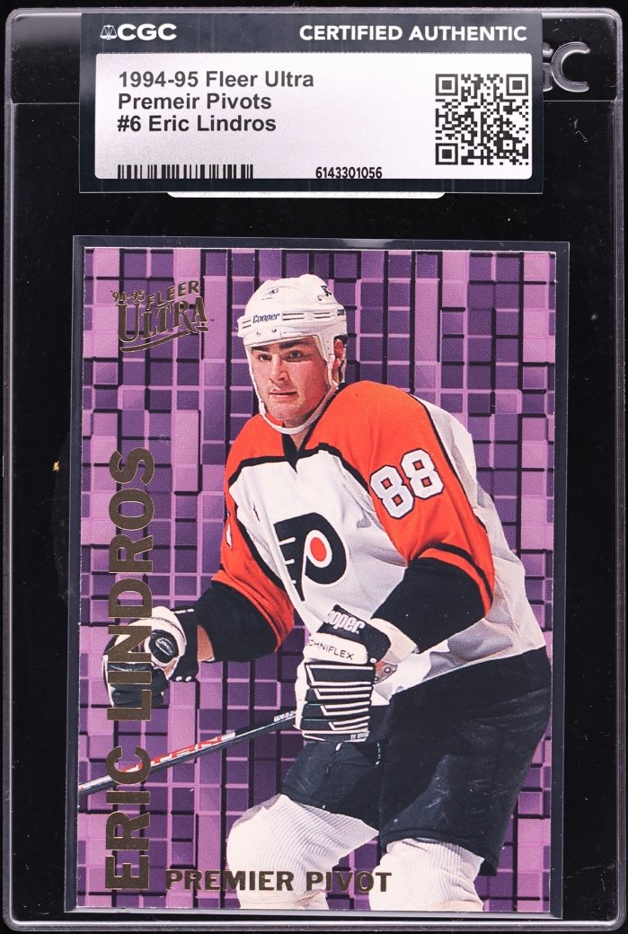 1994 Ultra Premeir Pivots Eric Lindros #6 CGC AUTH on Fanatics Collect