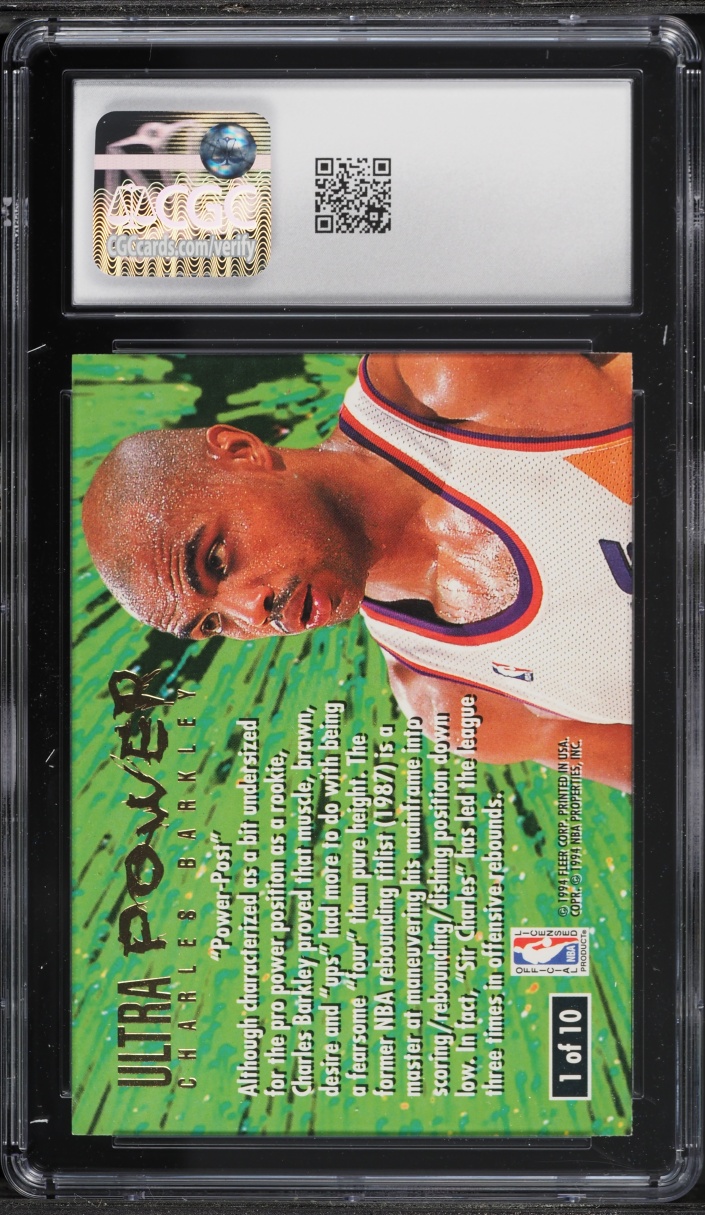 1994 Ultra Power Charles Barkley #1 CGC 10 GEM MINT