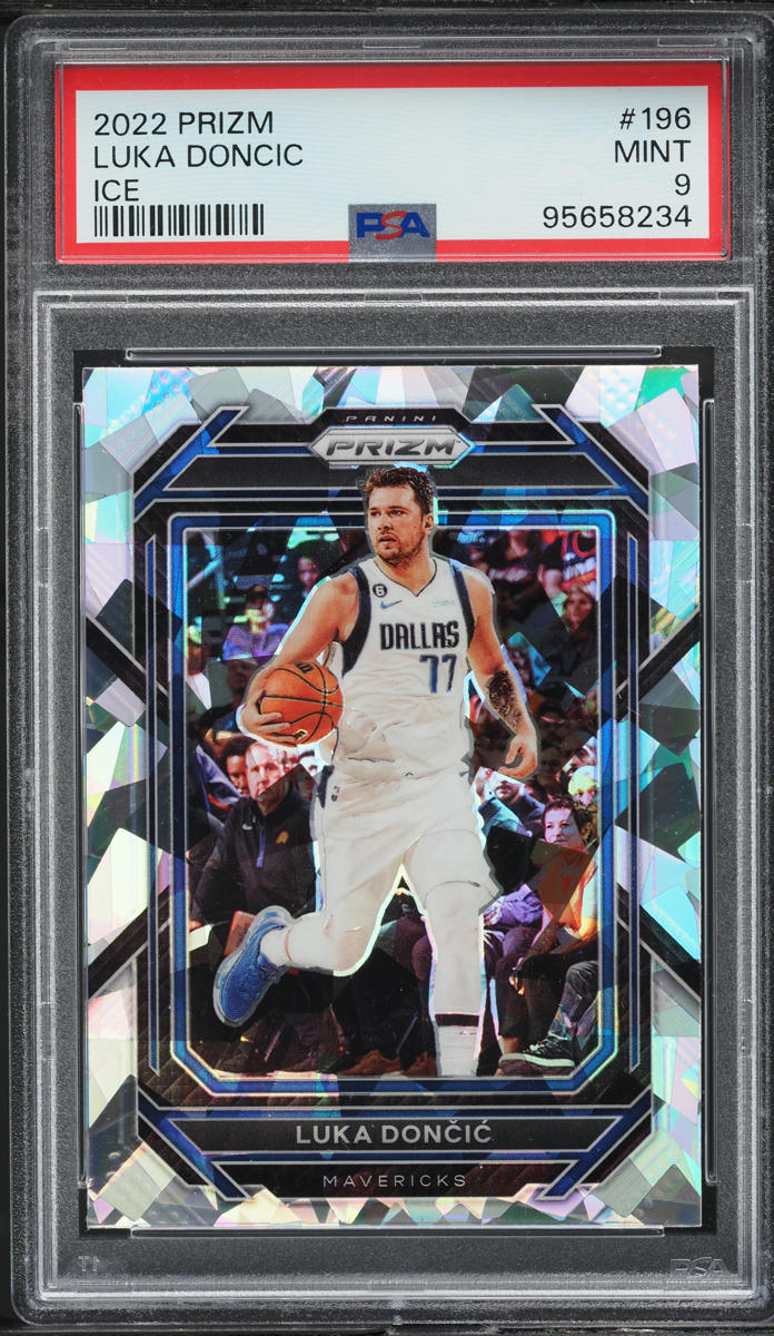 2022 Panini Prizm Ice Luka Doncic #196 PSA 9 MINT