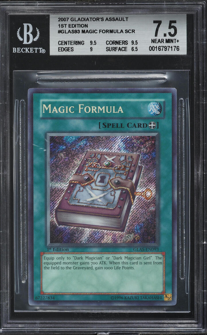 2007 Yu-Gi-Oh Gladiator's Assault 1st Edition Magic Formula #GLAS-EN093 ...