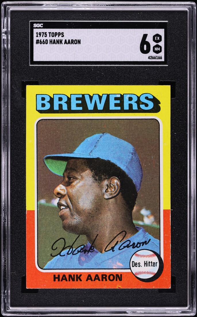 1975 Topps Hank Aaron #660 SGC 6 EXMT