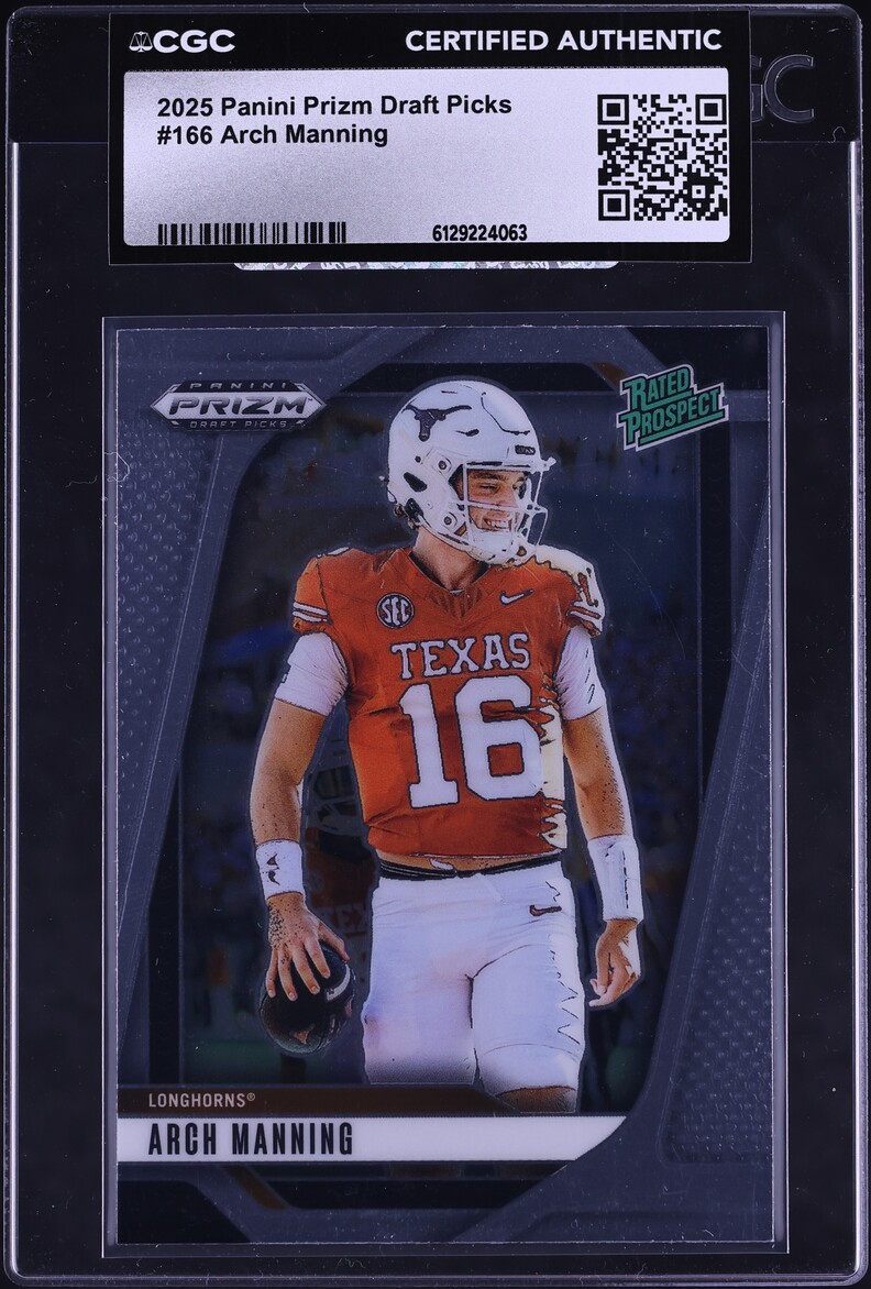 2025 Panini Prizm Draft Picks Arch Manning #166 CGC AUTH