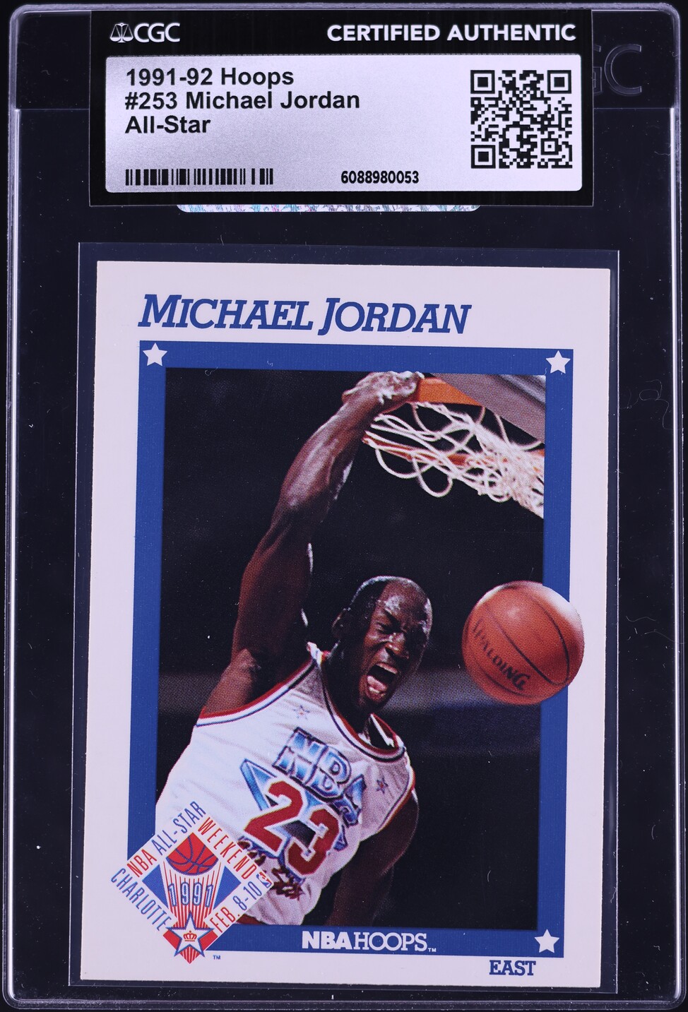 1991 Hoops All Star Michael Jordan #253 CGC AUTH