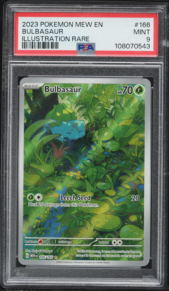 2023 Pokemon Scarlet & Violet 151 IR Bulbasaur #166 PSA 9 MINT