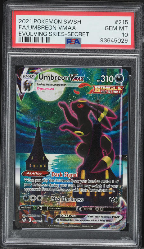 2022 Pokemon Sword & Shield Brilliant Stars TG Umbreon VMAX #TG23