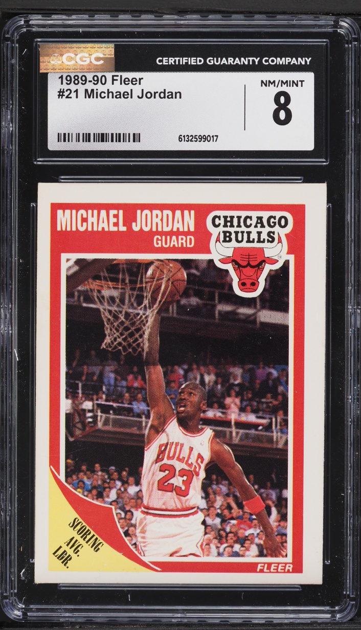 1989 Fleer Basketball Michael Jordan #21 CGC 8 NM-MT