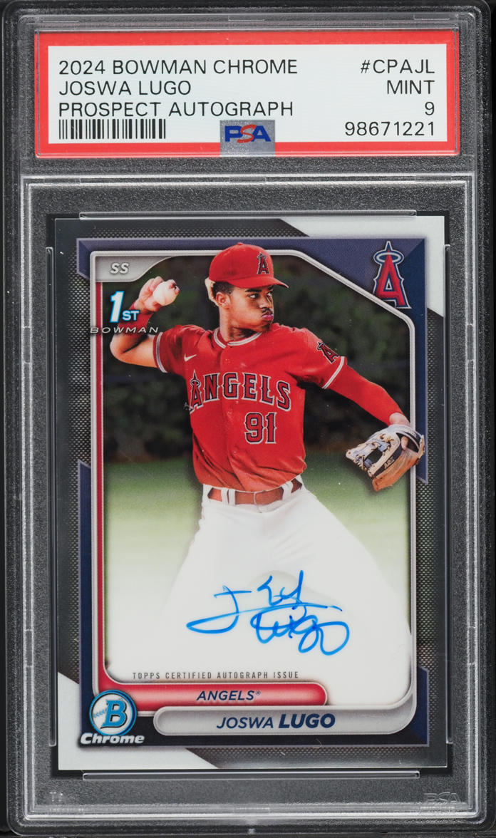 2024 Bowman Chrome Joswa Lugo PROSPECT AUTO #CPA-JL PSA 9 MINT