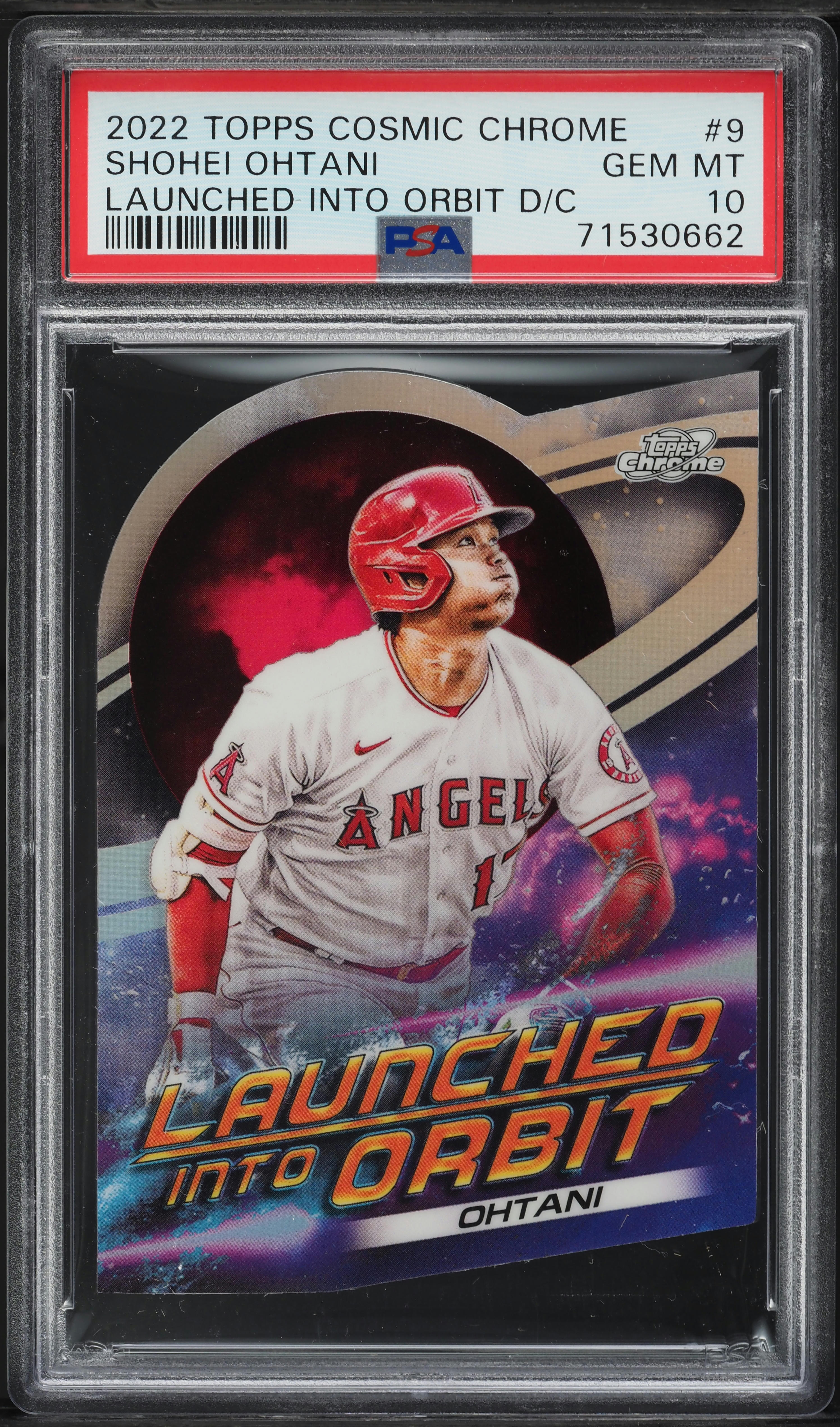 ゲームセンター・ゲームカード 2022 Topps Chrome Shohei Ohtani PSA WBC 2022 Topps Chrome Cosmic Launched Into Orbit Die-Cut Shohei Ohtani