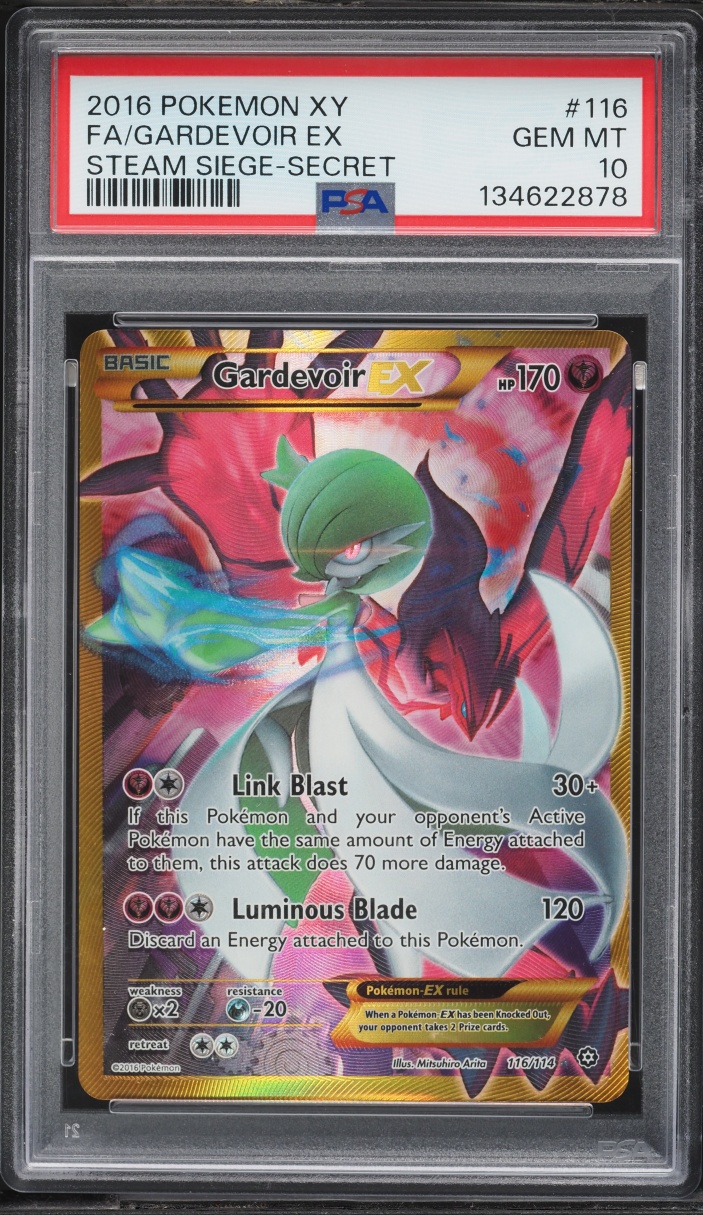 2016 Pokemon XY Steam Siege Full Art Gardevoir EX #116 PSA 10 GEM MINT