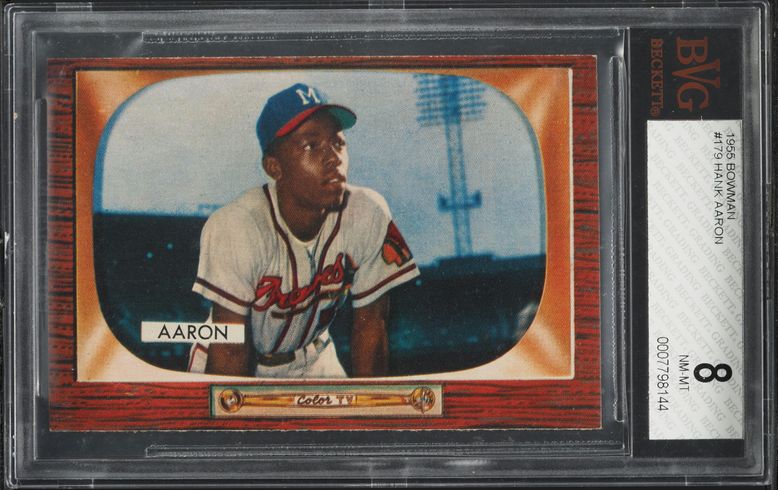 1955 Topps Hank Aaron #47 SGC 4 VGEX on Fanatics Collect