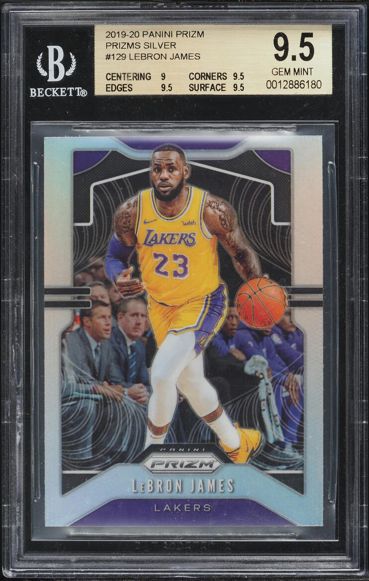 2019 Panini Prizm Silver LeBron James #129 BGS 9.5 GEM MINT