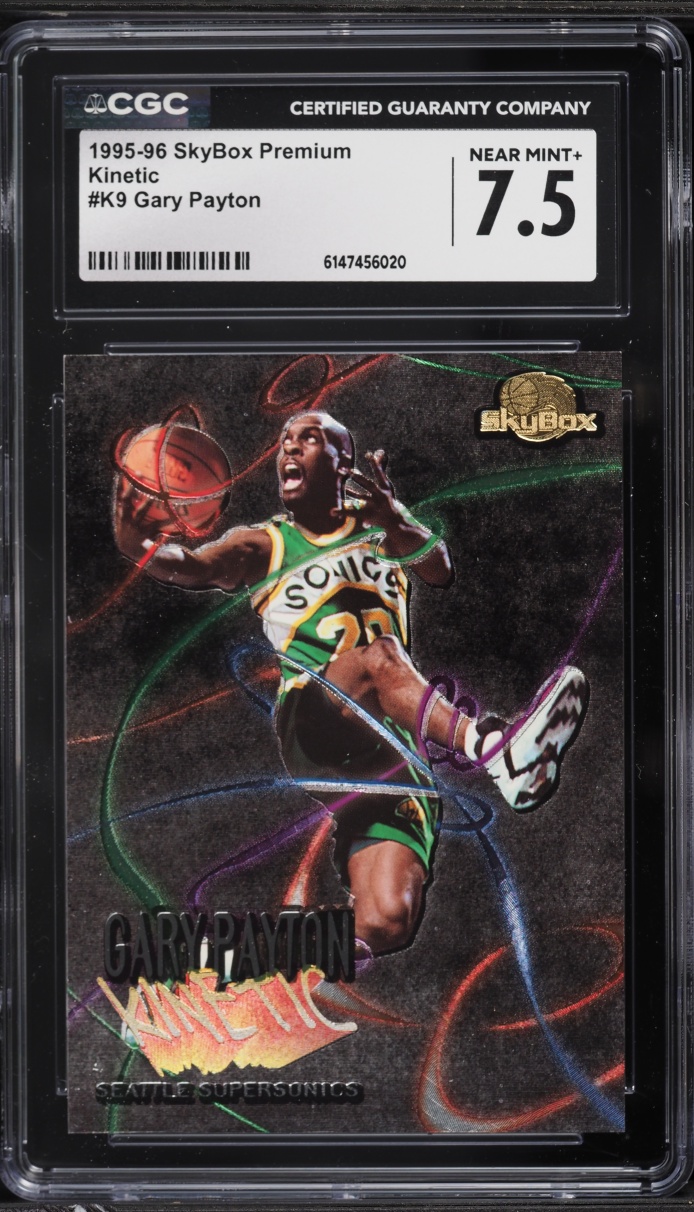 1995 Skybox Premium Kinetic Gary Payton #K9 CGC 7.5 NRMT+