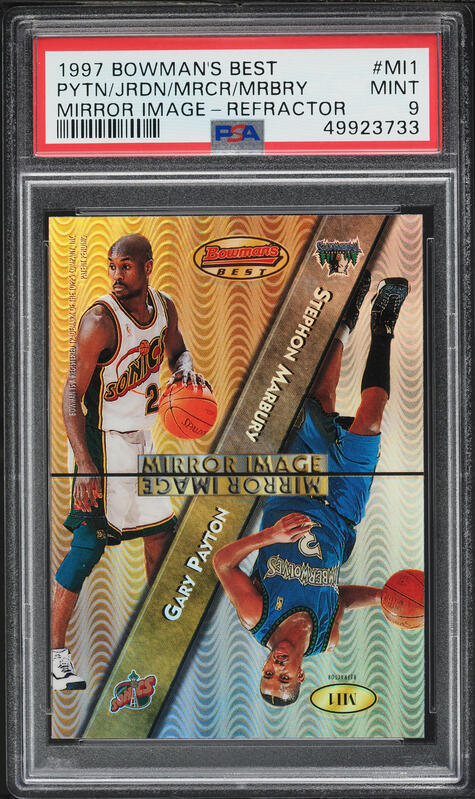 1997 Bowman's Best Mirror Image Refractor Scottie Pippen Kobe
