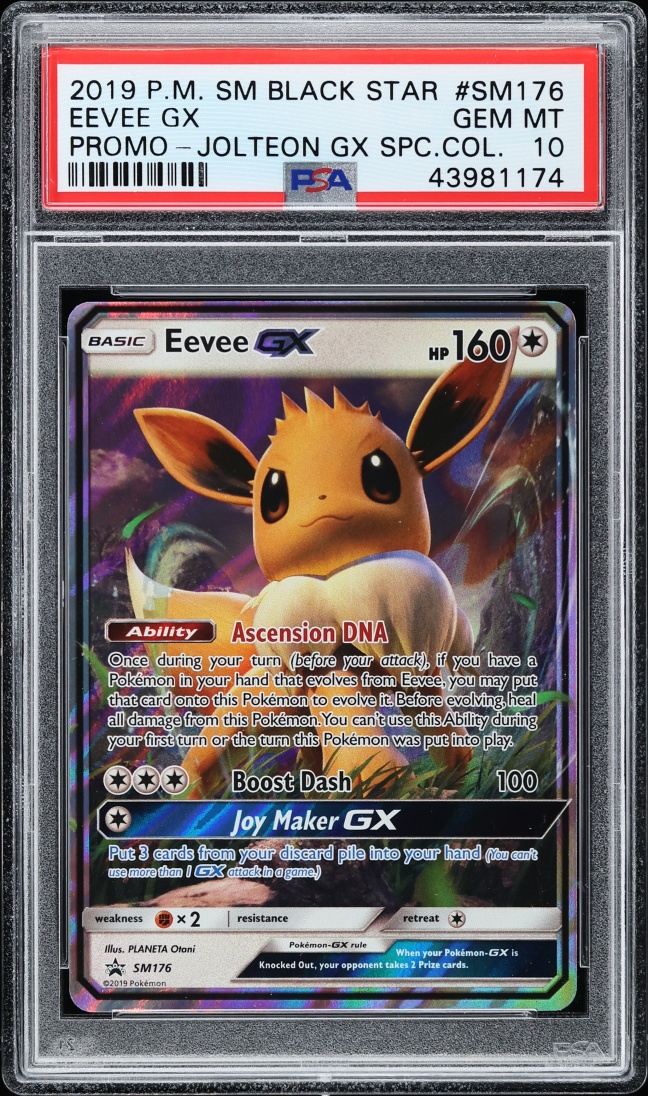 2019 Pokemon Sun & Moon Promo Special Collection Eevee GX #SM176 PSA 10 GEM MINT