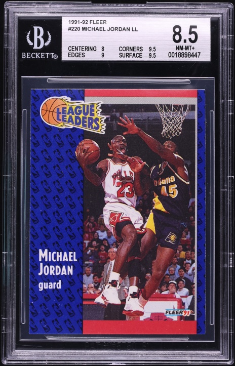 1991 Fleer Basketball Michael Jordan #220 BGS 8.5 NM-MT+