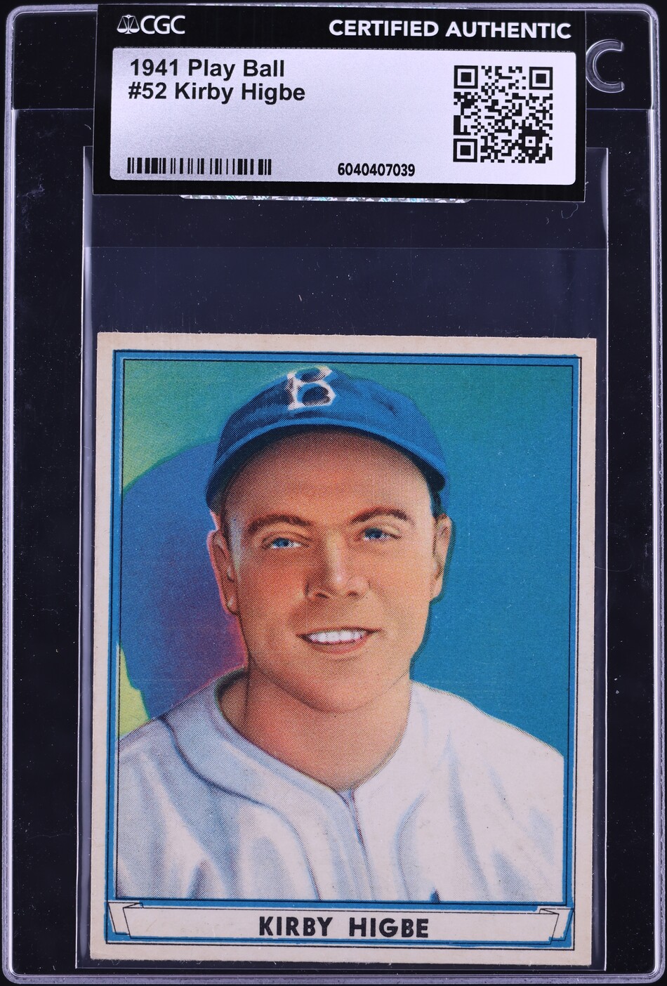 1941 Play Ball Kirby Higbe #52 CGC AUTH on Fanatics Collect