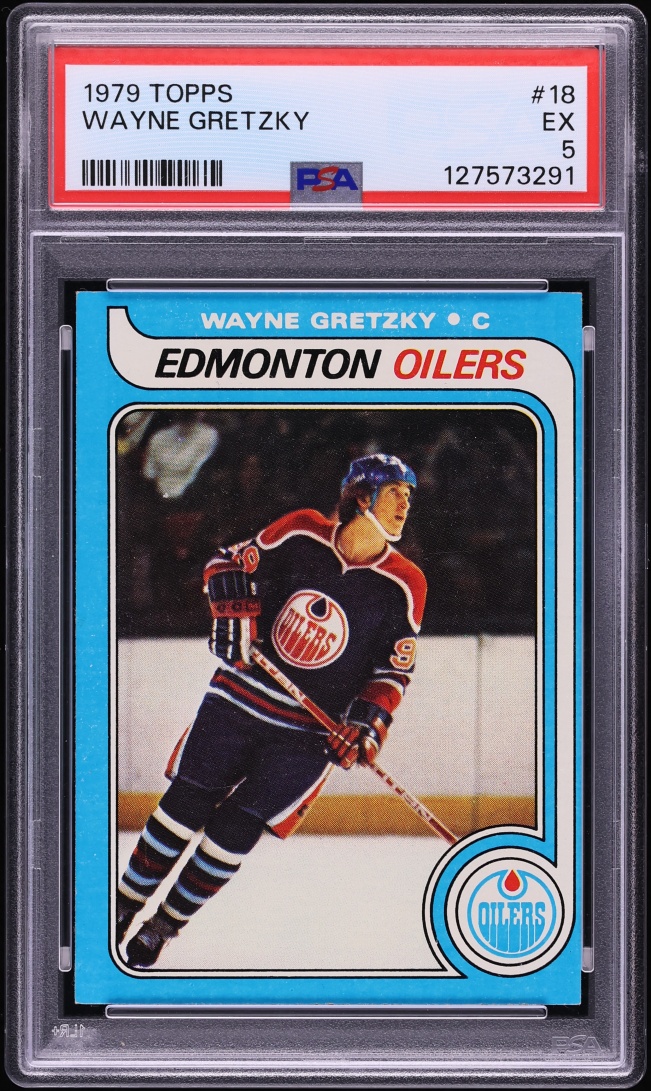 1979 Topps Hockey Wayne Gretzky ROOKIE #18 PSA 5 EX