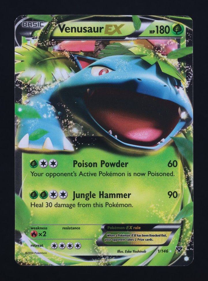 2014 Pokemon XY Venusaur EX #1 MBA AUTH