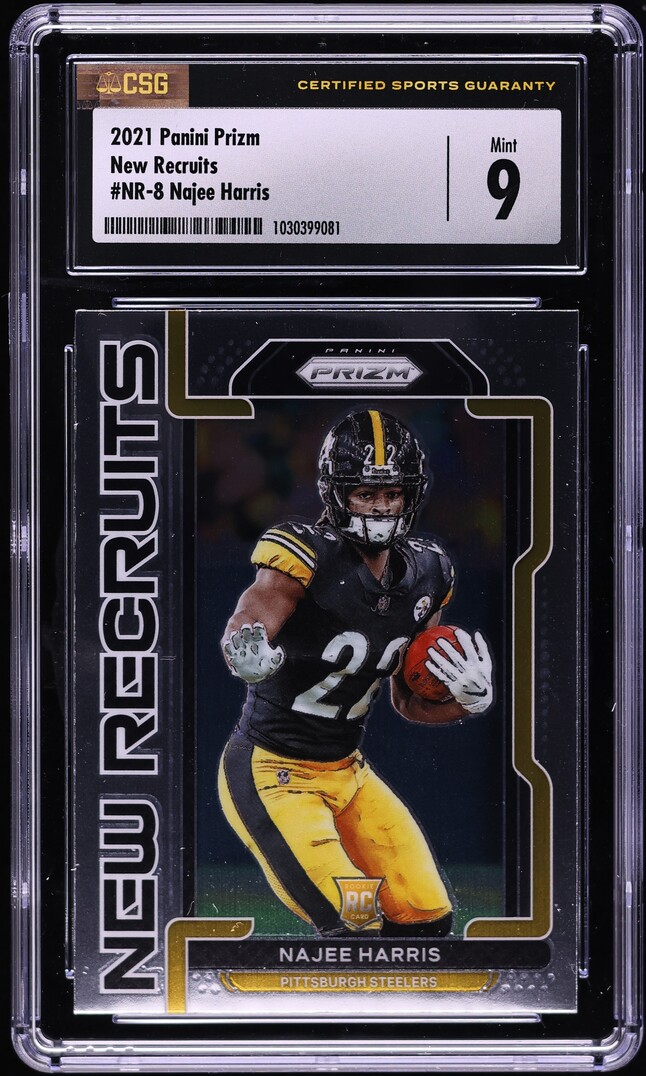 2021 Panini Prizm New Recruits Najee Harris ROOKIE #NR-8 CSG 9 MINT
