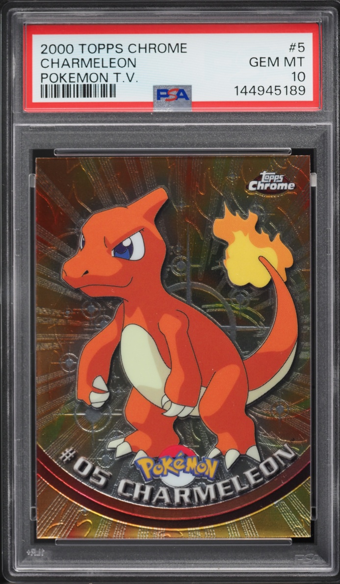 2000 Topps Chrome Pokemon Series 1 Charmeleon #5 PSA 10 GEM MINT