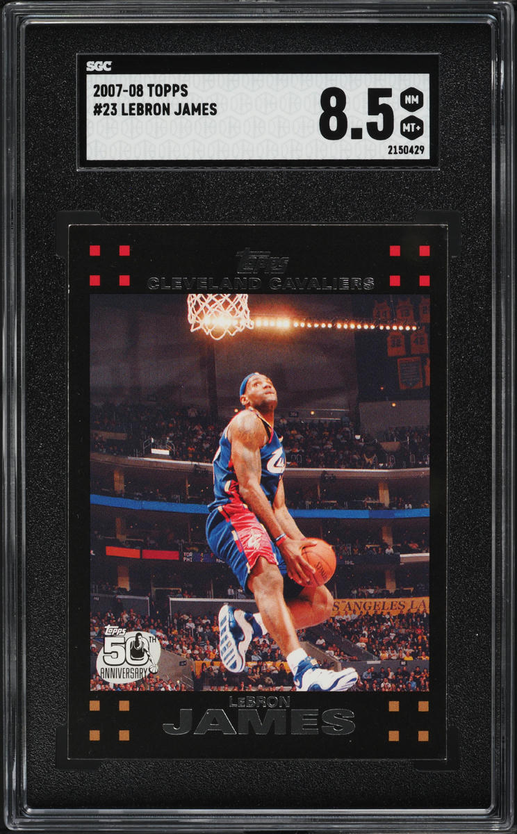 2007 Topps Basketball LeBron James #23 SGC 8.5 NM-MT+