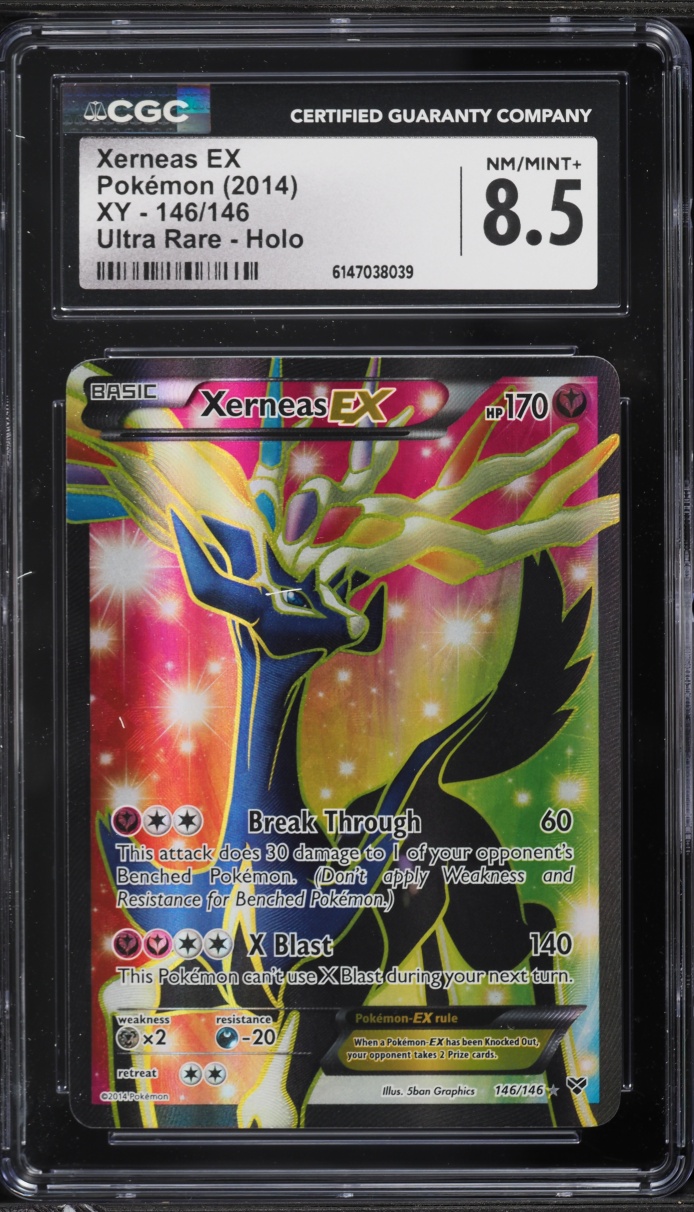 2014 Pokemon XY Full Art Xerneas EX #146 CGC 8.5 NM-MT+