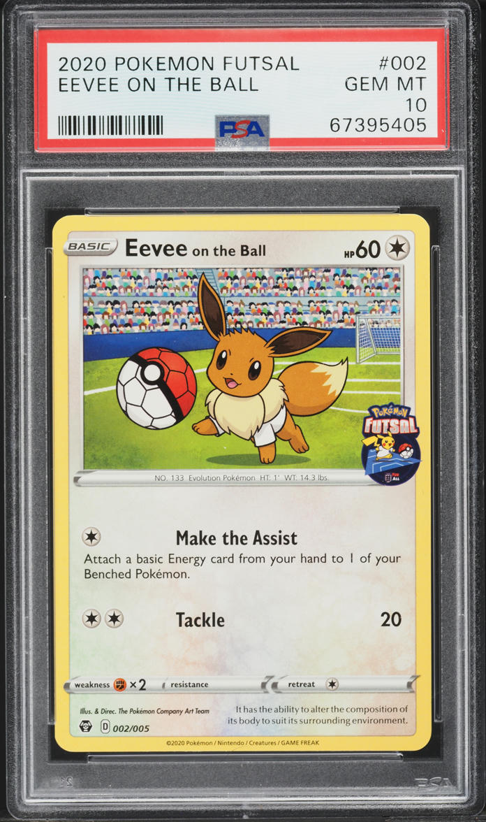 2020 Pokemon Sword & Shield Futsal Eevee On The Ball #2 PSA 10 GEM MINT