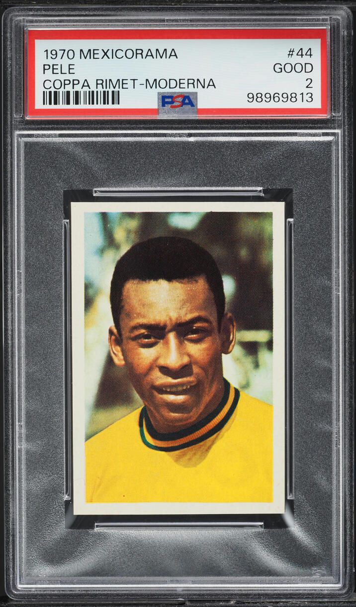 1970 Mexicorama Coppa Rimet Pele MODERNA #44 PSA 2 GD on Fanatics Collect