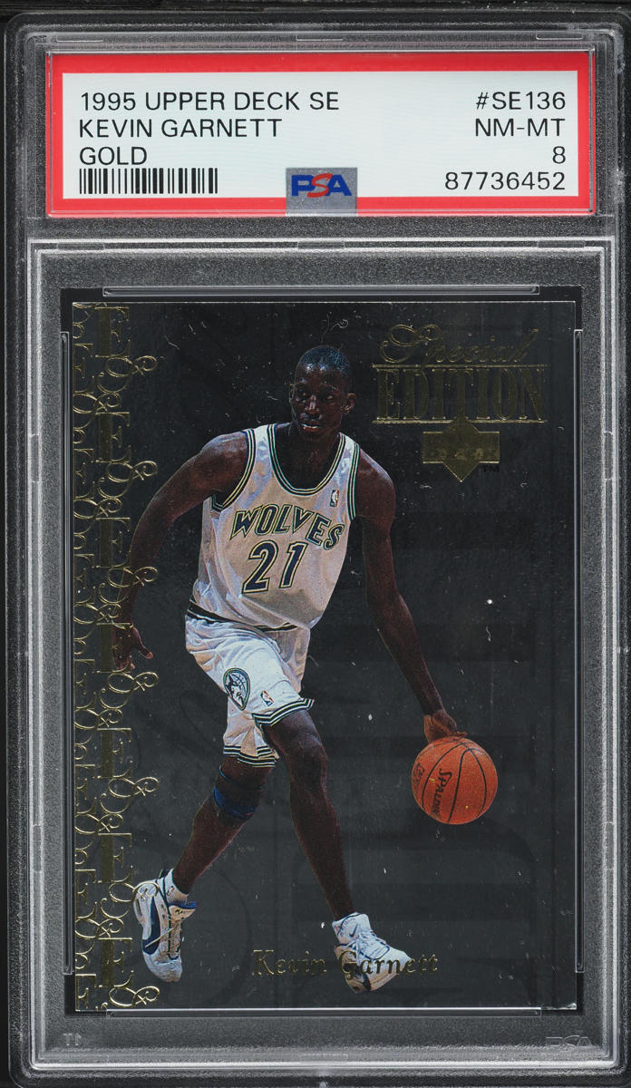 1995 Upper Deck Special Edition Gold Kevin Garnett ROOKIE #SE136 PSA 8 NM-MT