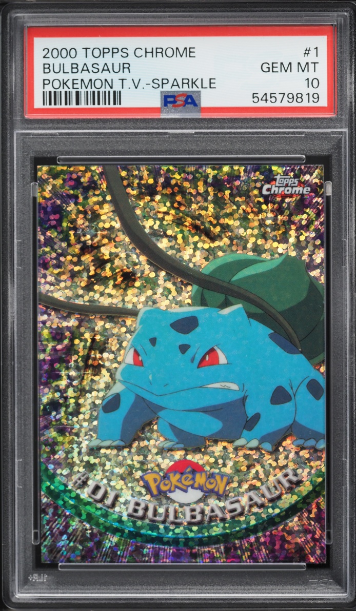 2000 Topps Chrome Pokemon Series 1 Sparkle Bulbasaur #1 PSA 10 GEM MINT