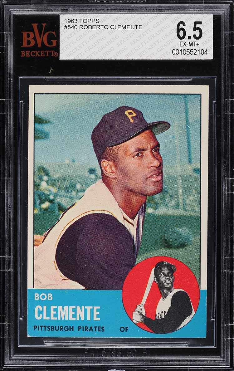 1963 Topps Roberto Clemente #540 BVG 6.5 EXMT+